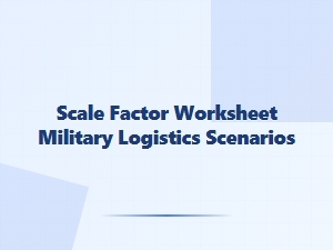 Applying Scale Factor to Military Logistics Problems