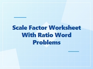 Practical Scale Problems in Ratios and Modeling